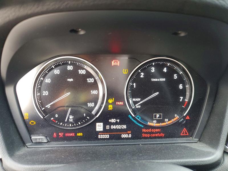 2021 BMW X1 VIN WBXJG7C03M5T04309 COPART salvage auction — FRONT END, Tx - Salvage Vehicle Title, sold $7,200 on 2026-07-10 (photo 9)