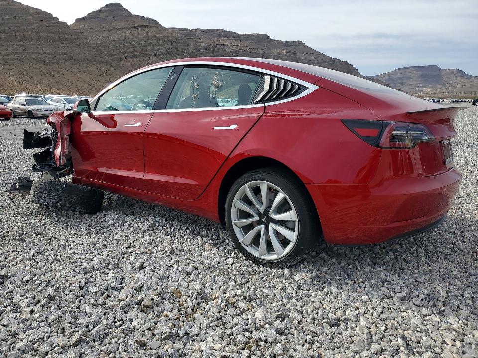 2018 Tesla Model 3 VIN 5YJ3E1EA5JF024416 COPART salvage auction — FRONT END, Nv - Salvage Title, sold $4,000 on 2026-07-13 (photo 2)