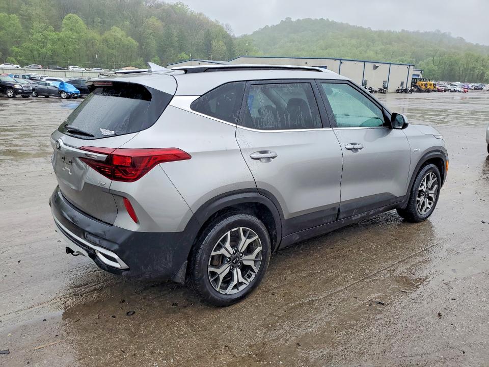 2021 Kia Seltos VIN KNDERCAAXM7197065 COPART salvage auction — HAIL, Pa - Certificate Of Salvage, sold $7,300 on 2026-07-09 (photo 3)