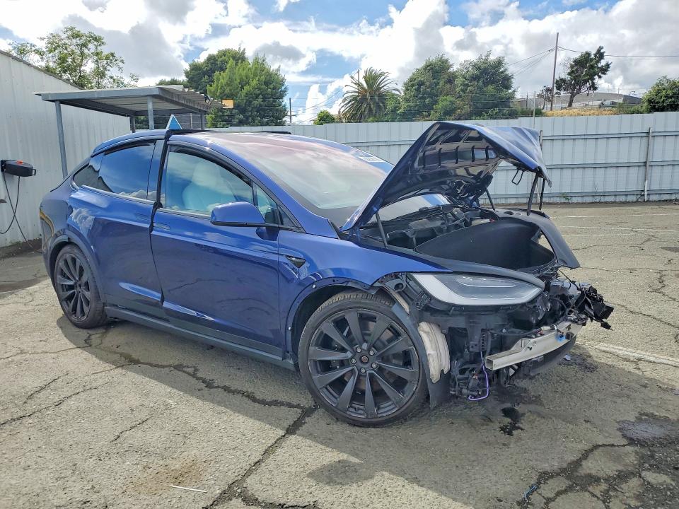 2023 Tesla Model x VIN 7SAXCBE53PF366359 COPART salvage auction — FRONT END, Ca - Salvage Certificate, sold $23,500 on 2026-07-06 (photo 4)