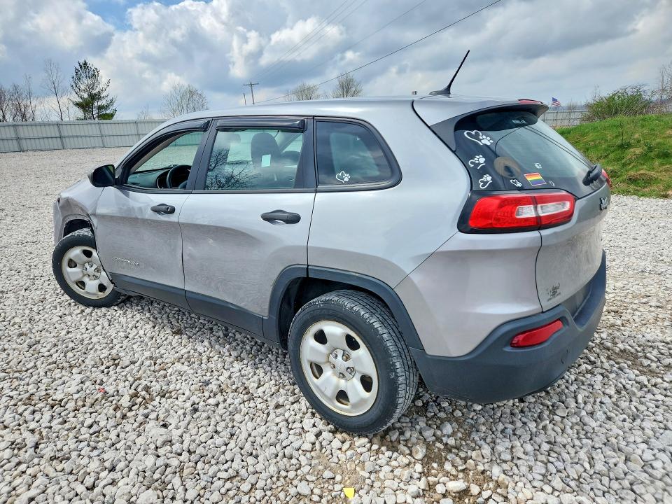 2014 Jeep Cherokee VIN 1C4PJLAB2EW189087 COPART salvage auction — FRONT END, Mi - Cert Of Title-Salvage Vehicle, sold $625 on 2026-07-02 (photo 2)