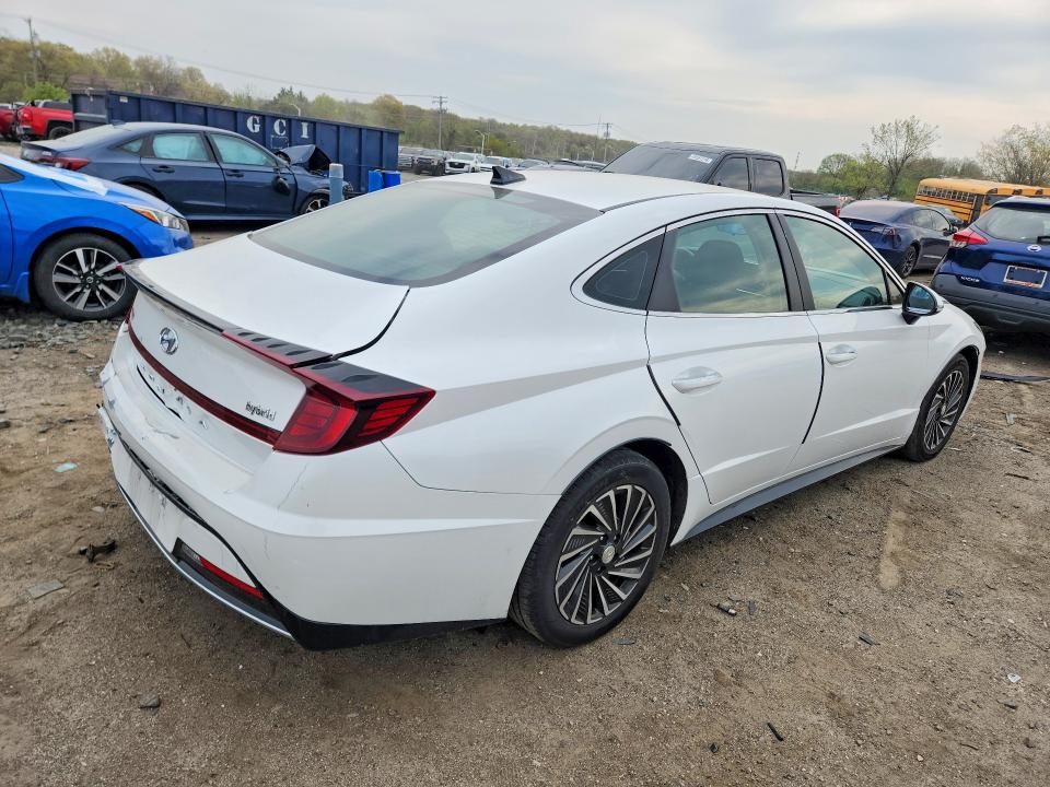 2022 Hyundai Sonata VIN KMHL34JJ1NA047439 COPART salvage auction — REAR END, Md - Cert Of Salvage > 75% Damage, sold $3,200 on 2026-07-28 (photo 3)