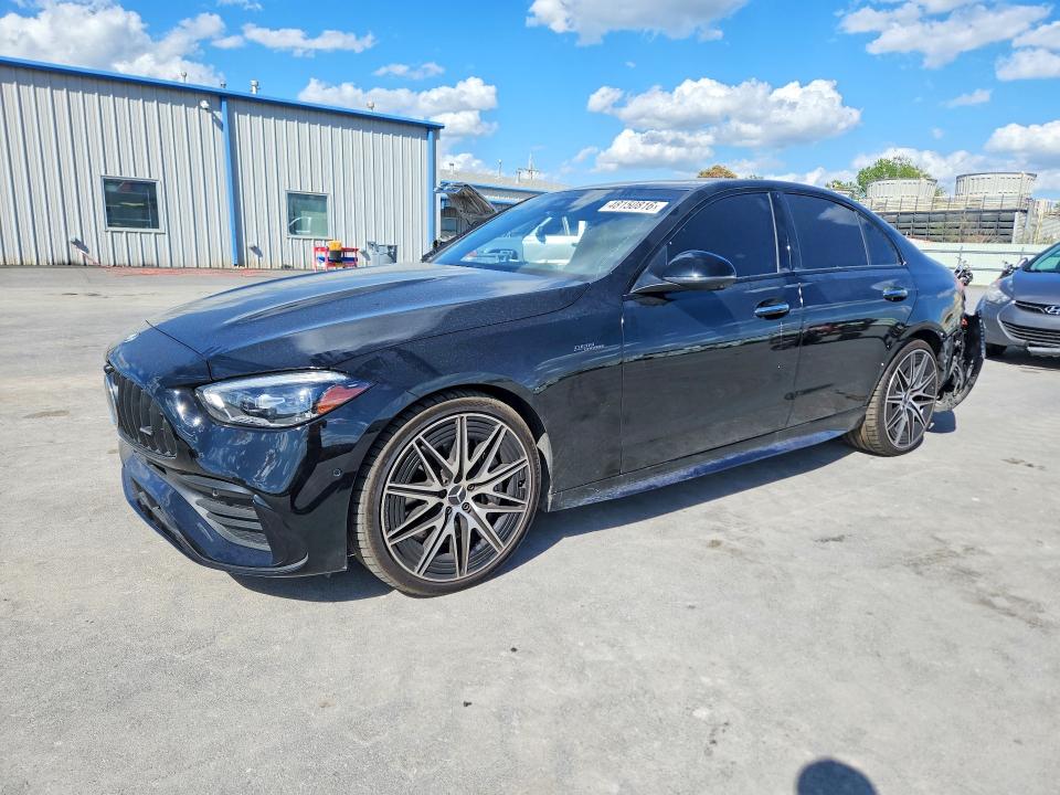 2024 Mercedes-benz C-klasse VIN W1KAF8HB9RR186840 COPART salvage auction — SIDE, OK, sold $19,900 on 2026-07-22 (photo 1)