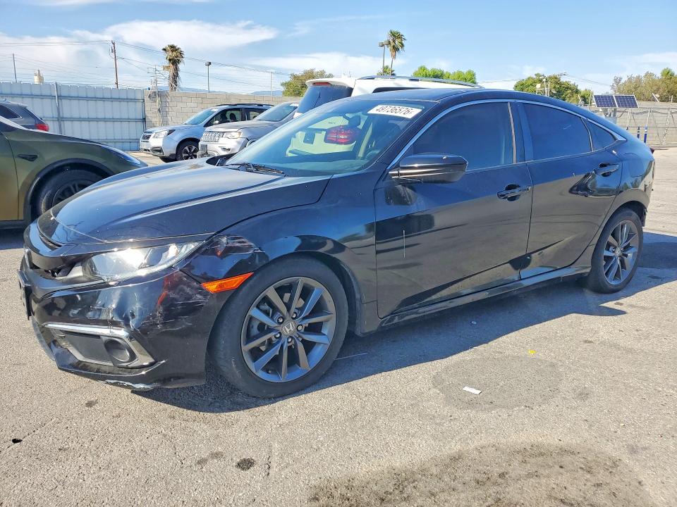 2019 Honda Civic VIN JHMFC1F39KX002542 COPART salvage auction — REAR END, Salvage Title, sold $5,500 on 2026-07-16 (photo 1)