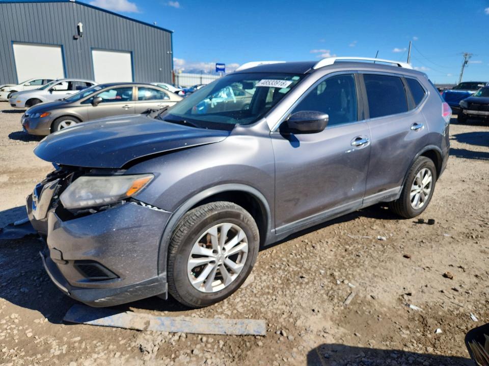 2016 Nissan Rogue VIN KNMAT2MV7GP627034 COPART salvage auction — FRONT END, Ut - Salvage Certificate, sold $725 on 2026-07-14 (photo 1)