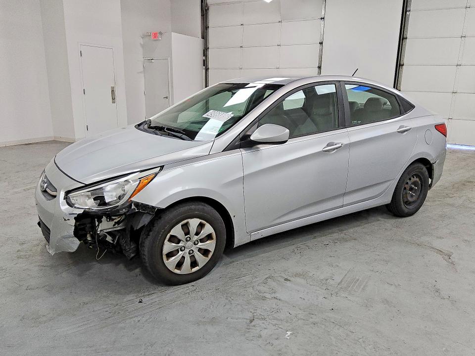 2017 Hyundai Accent VIN KMHCT4AE5HU306987 COPART salvage auction — FRONT END, Wv - Certificate Of Title, sold $525 on 2026-07-16 (photo 1)