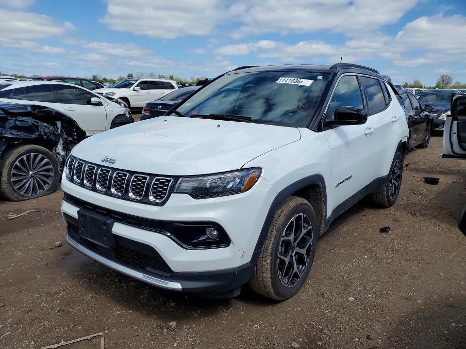 2025 Jeep Compass VIN 3C4NJDCN8ST601700 COPART salvage auction — REAR END, Il - Salvage Certificate, sold $7,900 on 2026-07-09 (photo 1)