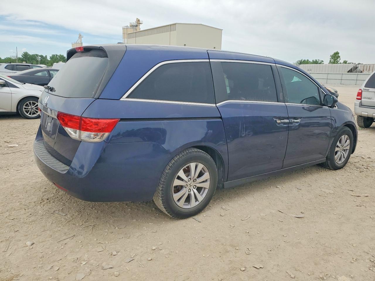 2014 Honda Odyssey VIN 5FNRL5H68EB035799 COPART salvage auction — Top/Roof, TX - SALVAGE VEHICLE TITLE, sold $1,550 on 2026-07-07 (photo 3)