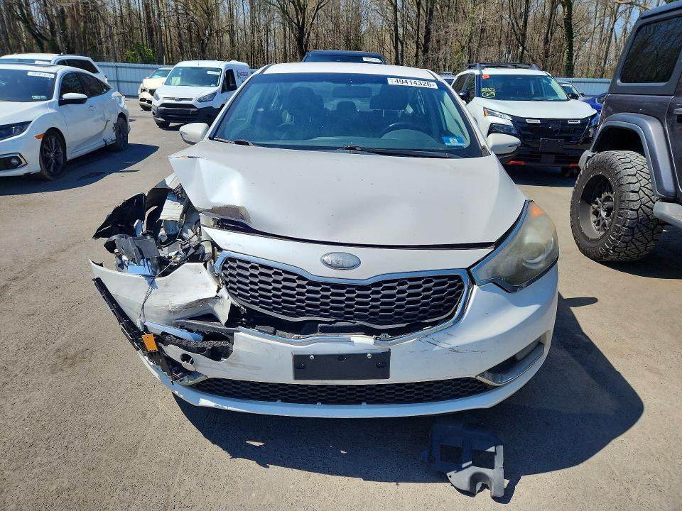2014 Kia Forte VIN KNAFX4A86E5054976 COPART salvage auction — FRONT END, Nj - Cert Of Title-Salvage, sold $925 on 2026-07-21 (photo 5)