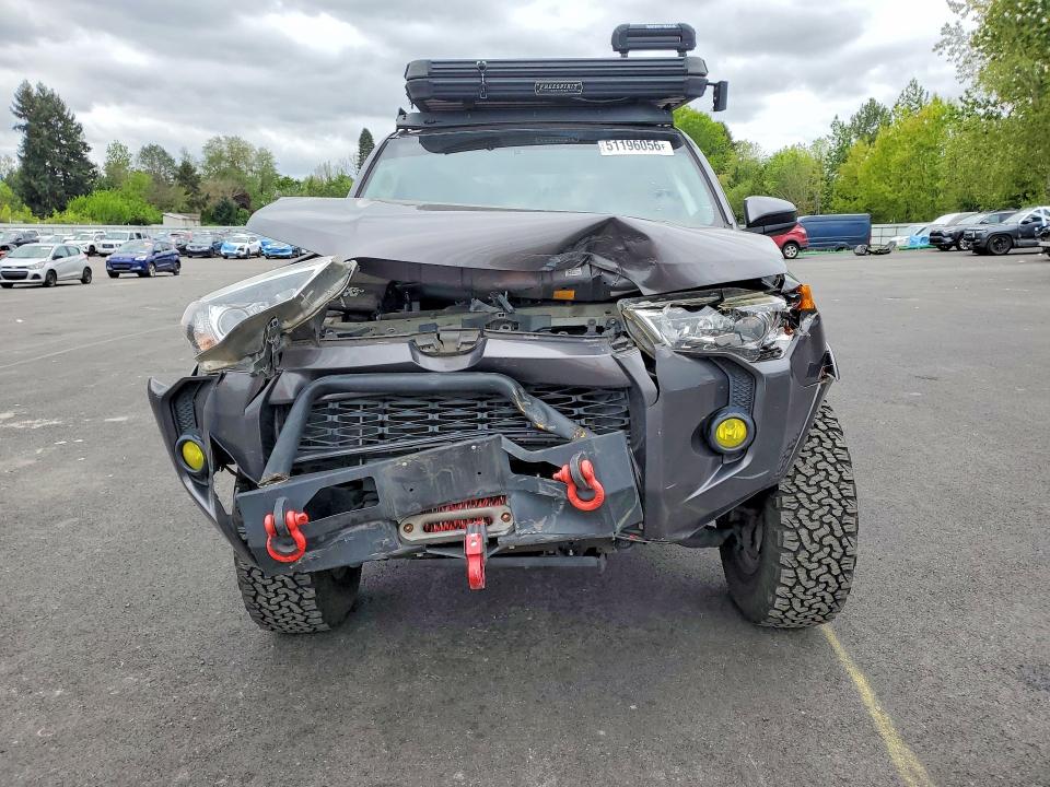 2015 Toyota 4runner VIN JTEBU5JR9F5228268 COPART salvage auction — FRONT END, Or - Salvage Title Certificate, sold $6,400 on 2026-07-13 (photo 5)