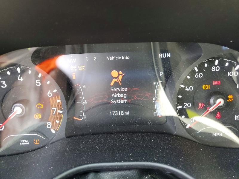 2022 Jeep Compass VIN 3C4NJDBB6NT233058 COPART salvage auction — FRONT END, Nj - Cert Of Title-Salvage, sold $1,900 on 2026-07-28 (photo 9)