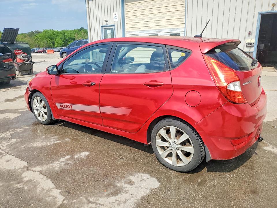 2013 Hyundai Accent VIN KMHCU5AE5DU069351 COPART salvage auction — MECHANICAL, Pa - Cert Of Title, sold $500 on 2026-07-23 (photo 2)