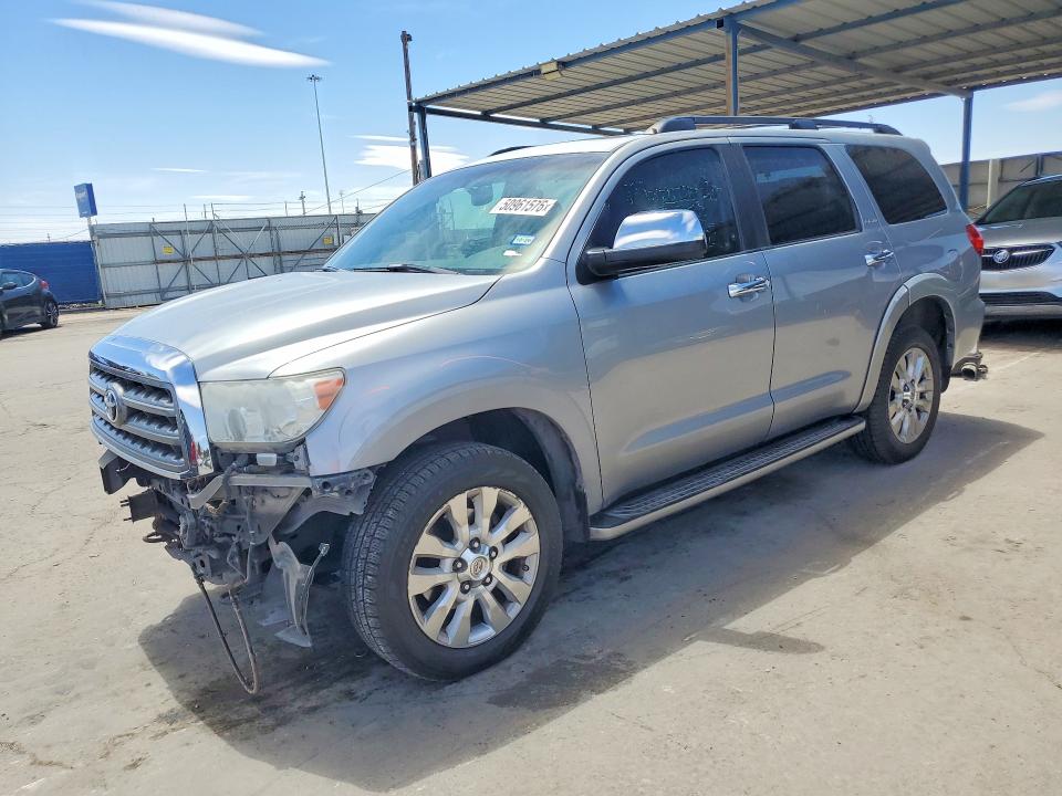 2010 Toyota Sequoia VIN 5TDDW5G15AS026328 COPART salvage auction — FRONT END, TX - SALVAGE VEHICLE TITLE, sold $8,400 on 2026-07-31 (photo 1)