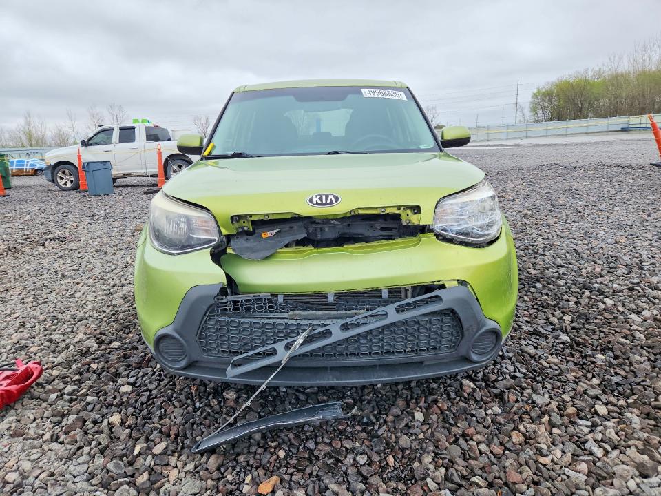 2014 Kia Soul VIN KNDJN2A21E7736204 COPART salvage auction — FRONT END, Il - Salvage Certificate, sold $350 on 2026-07-27 (photo 5)