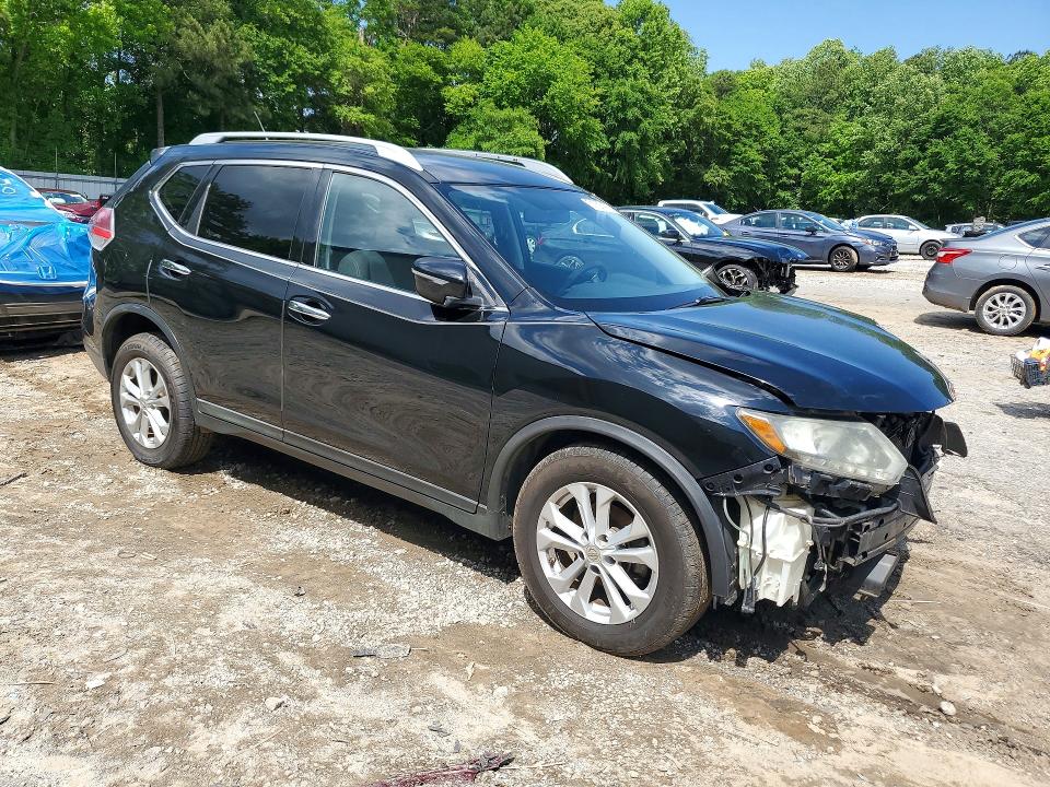 2015 Nissan Rogue VIN KNMAT2MV9FP586162 COPART salvage auction — FRONT END, Ga - Cert Of Title-Salvage, sold $275 on 2026-07-24 (photo 4)