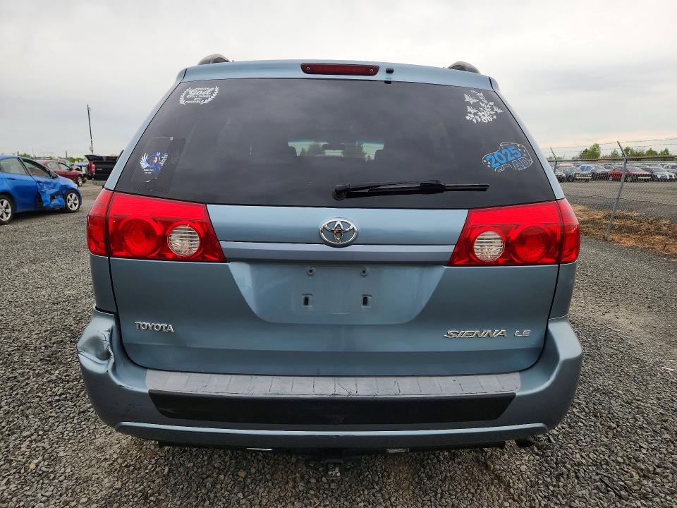2006 Toyota Sienna VIN 5TDZA23C86S390647 COPART salvage auction — FRONT END, OR - SALVAGE TITLE CERTIFICATE, sold $200 on 2026-07-21 (photo 6)