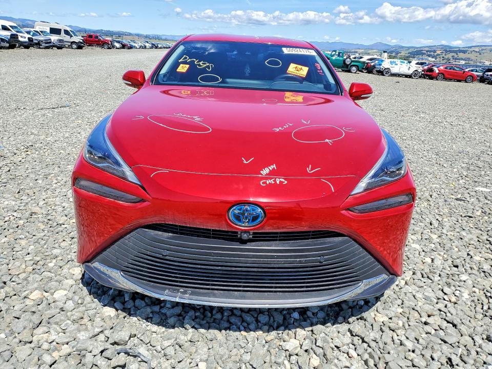 2022 Toyota Mirai VIN JTDAAAAA3NA004799 COPART salvage auction — VANDALISM, CA, sold $1,550 on 2026-07-20 (photo 5)
