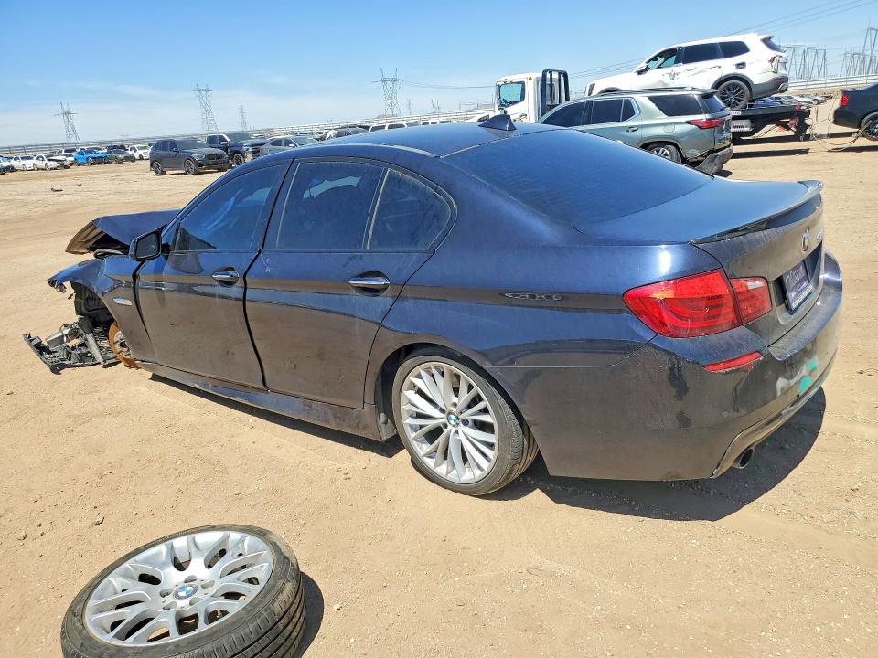 2013 BMW 5er VIN WBAFR7C52DC829511 COPART salvage auction — UNDERCARRIAGE, Ca - Salvage Certificate, sold $725 on 2026-07-20 (photo 2)