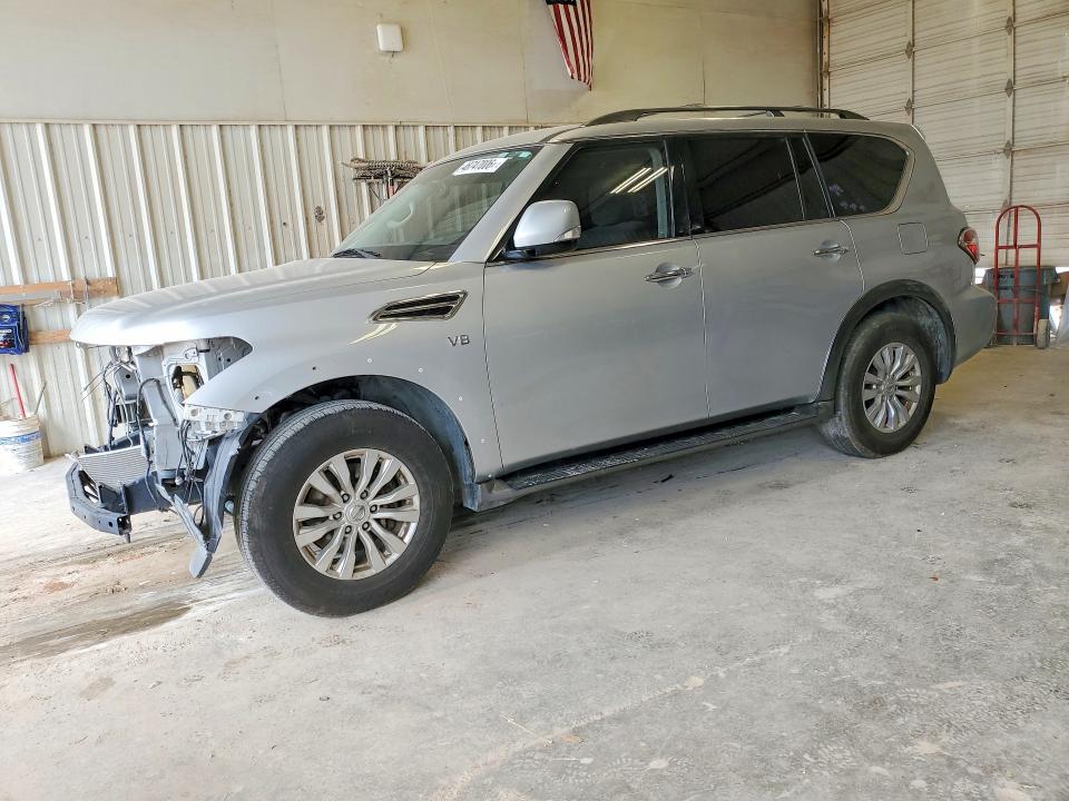 2018 Nissan Armada VIN JN8AY2ND6J9055221 COPART salvage auction — FRONT END, Tx - Certificate Of Title, sold $5,100 on 2026-07-06 (photo 1)