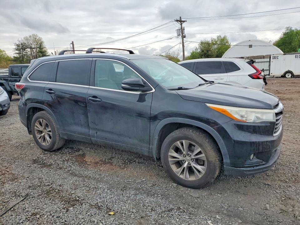 2015 Toyota Highlander VIN 5TDJKRFH5FS185751 COPART salvage auction — SIDE, Nj - Cert Of Title-Salvage, sold $6,500 on 2026-07-31 (photo 4)