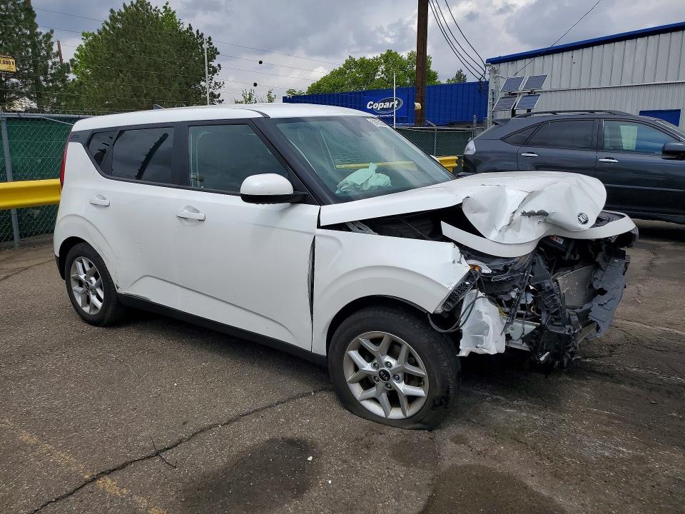 2021 Kia Soul VIN KNDJ23AU7M7144837 COPART salvage auction — FRONT END, Co - Salvage Title, sold $1,350 on 2026-07-07 (photo 4)