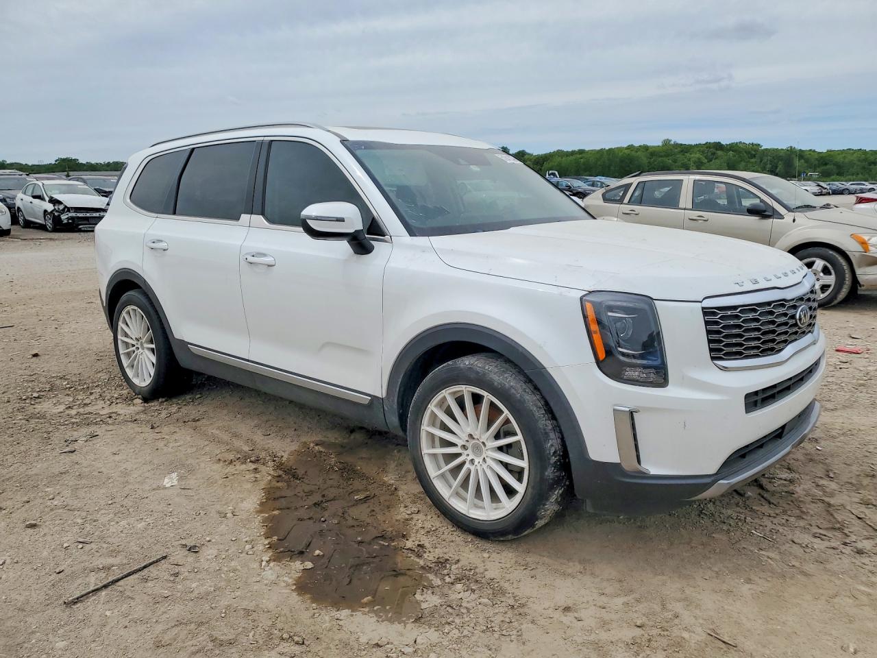 2020 Kia Telluride VIN 5XYP6DHC1LG044557 COPART salvage auction — Side, KS - CERTIFICATE OF TITLE (P), sold $7,400 on 2026-07-08 (photo 4)