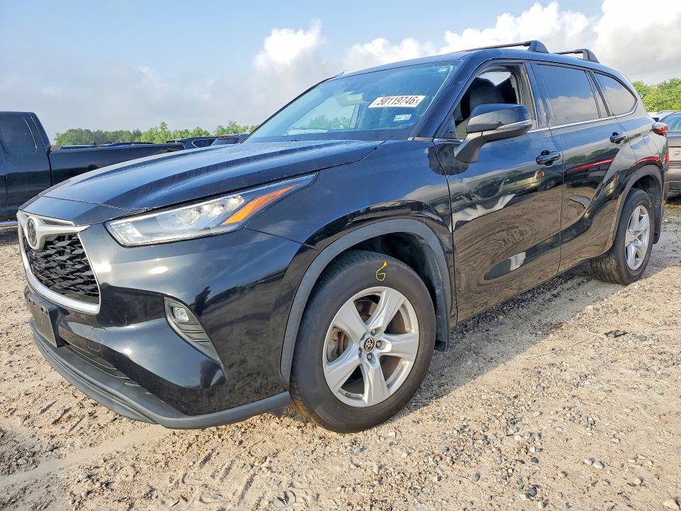 2020 Toyota Highlander VIN 5TDZZRAH8LS007771 COPART salvage auction — SIDE, Salvage Title, sold $8,300 on 2026-07-10 (photo 1)