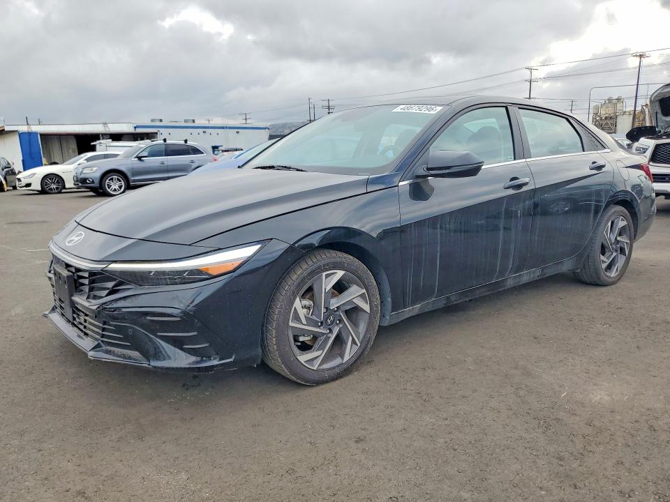 2024 Hyundai Elantra VIN KMHLN4DJ3RU112835 COPART salvage auction — FRONT END, Ca - Salvage Certificate, sold $7,700 on 2026-07-08 (photo 1)
