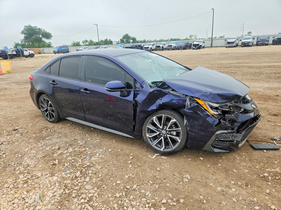 2020 Toyota Corolla VIN JTDS4RCE0LJ009742 COPART salvage auction — FRONT END, Tx - Salvage Vehicle Title, sold $2,800 on 2026-07-08 (photo 4)