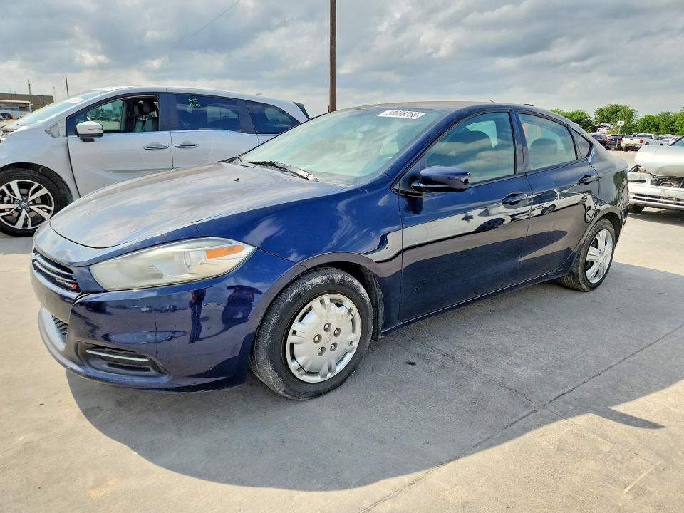 2013 Dodge Dart VIN 1C3CDFAH8DD306116 COPART salvage auction — SIDE, Tx - Bonded Title - Salvage, sold $600 on 2026-07-09 (photo 1)