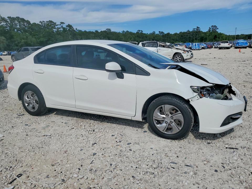 2013 Honda Civic VIN 2HGFB2F56DH561597 COPART salvage auction — FRONT END, Tx - Certificate Of Title, sold $3,350 on 2026-07-02 (photo 4)