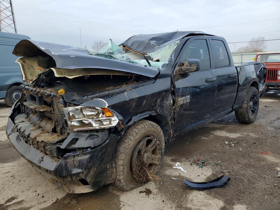 2016 Ram 1500 VIN 1C6RR7FT0GS224768 COPART salvage auction — FRONT END, IN, sold $925 on 2026-08-03 (photo 1)