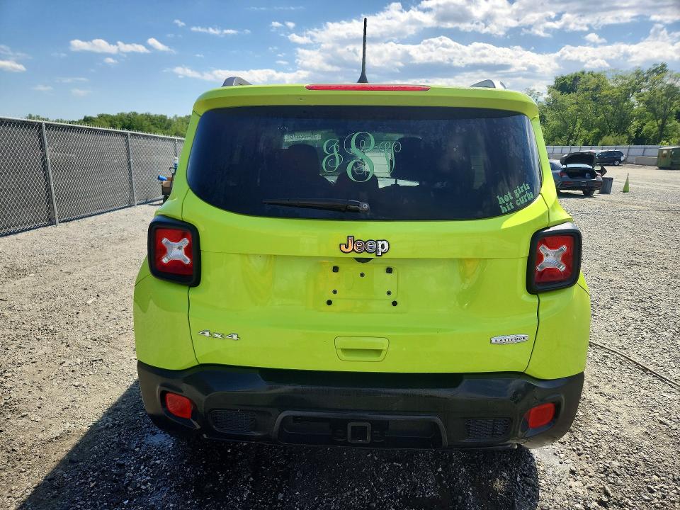 2018 Jeep VIN ZACCJBBB7JPG76123 COPART salvage auction — FRONT END, Sc - Cert Of Title-Salvage, sold $475 on 2026-07-27 (photo 6)