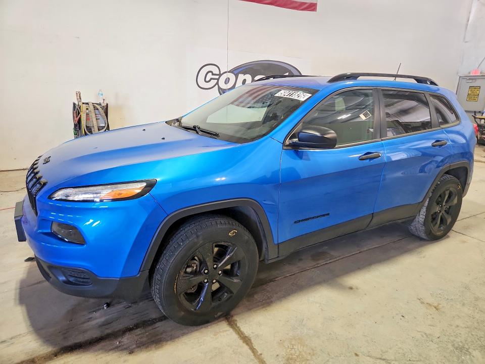 2017 Jeep Cherokee VIN 1C4PJMAB1HW646336 COPART salvage auction — HAIL, IN - CERTIFICATE OF TITLE, sold $2,750 on 2026-07-09 (photo 1)