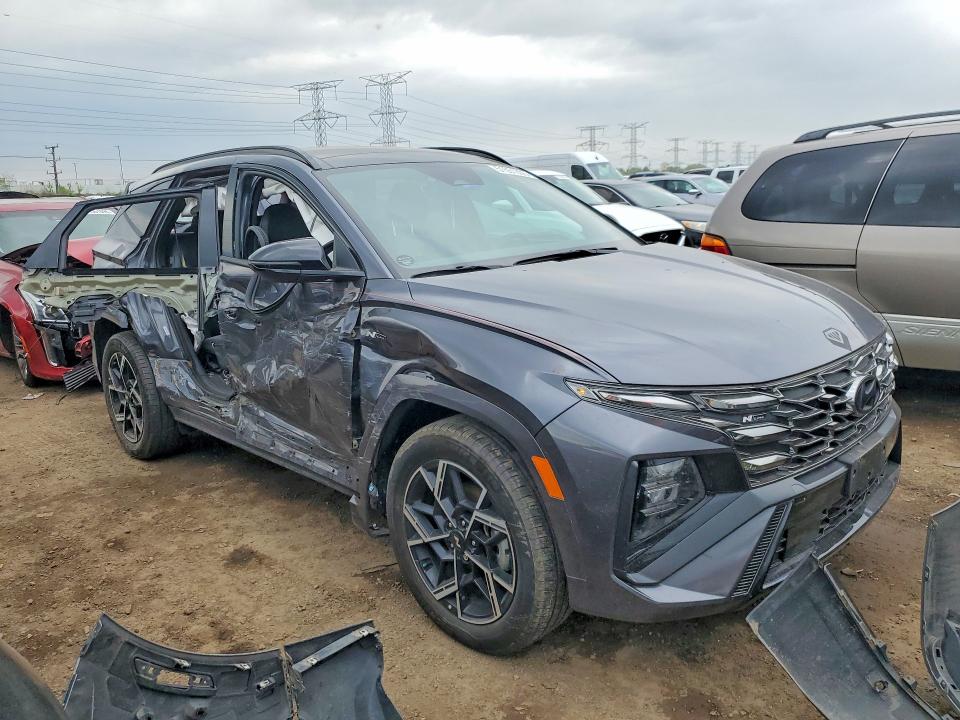2025 Hyundai Tucson VIN KM8JFDD16SU302042 COPART salvage auction — SIDE, Il - Salvage Certificate, sold $9,200 on 2026-07-21 (photo 4)