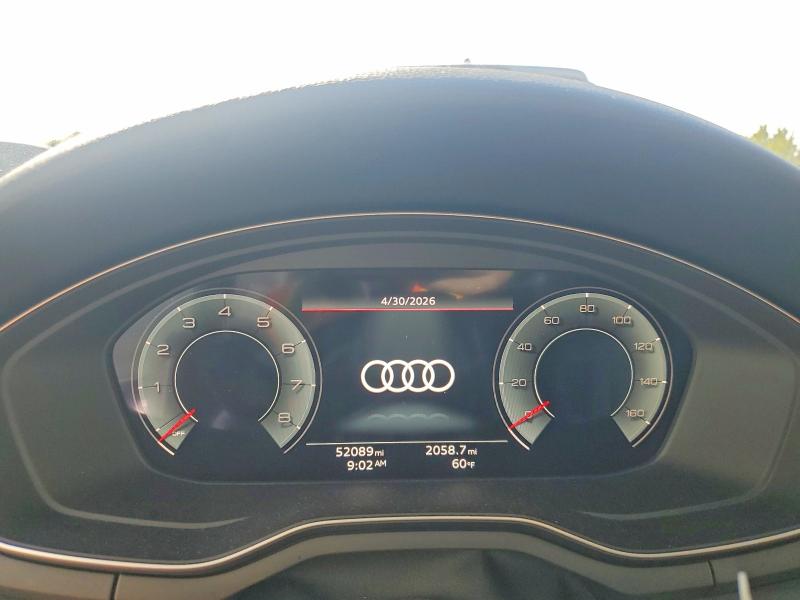 2021 Audi A4 VIN WAUBBAF44MA058712 COPART salvage auction — SIDE, Md - Cert Of Salvage > 75% Damage, sold $1,000 on 2026-07-30 (photo 9)