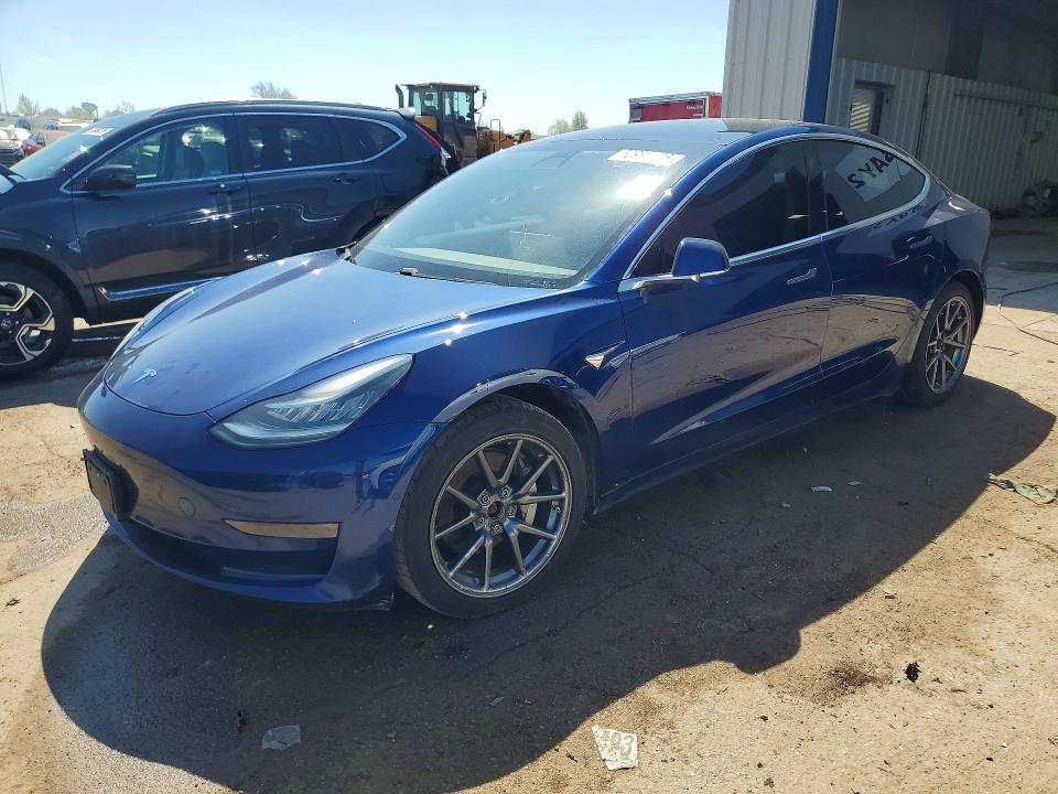 2020 Tesla Model 3 VIN 5YJ3E1EB1LF744369 COPART salvage auction — SIDE, Il - Salvage Certificate, sold $6,800 on 2026-07-07 (photo 1)