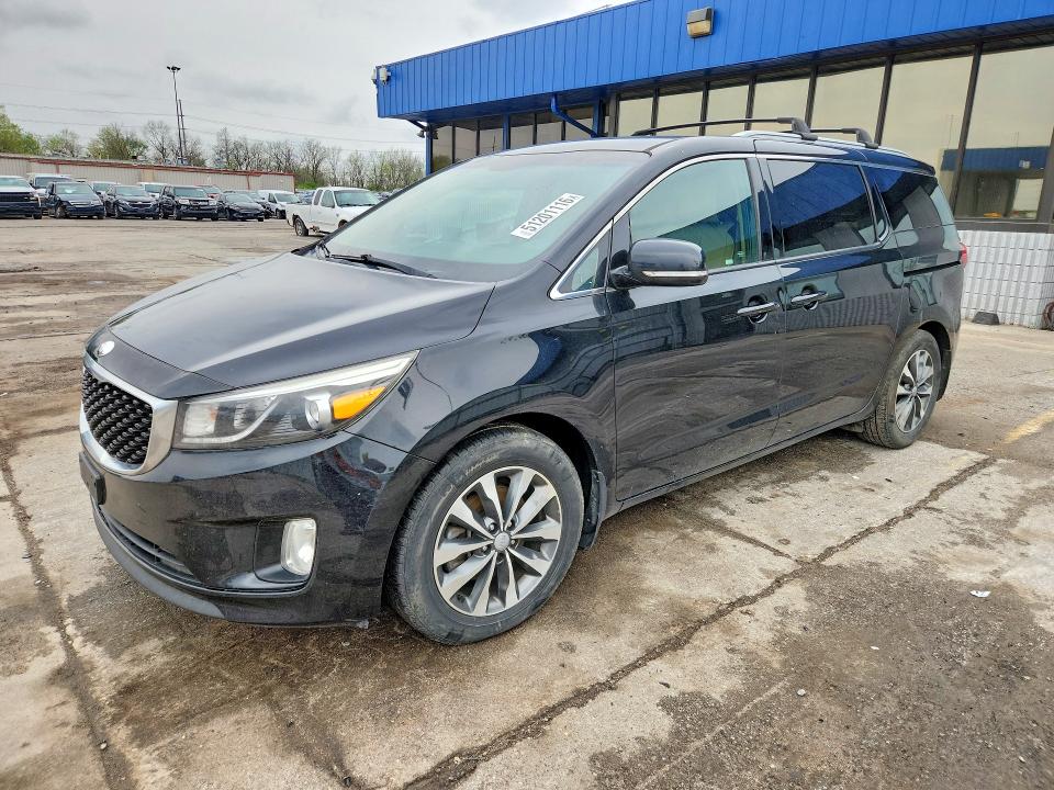 2016 Kia SEDONA VIN KNDMC5C1XG6159058 COPART salvage auction — WATER/FLOOD, In - Cert Of Title-Salvage Flood, sold $1,150 on 2026-07-20 (photo 1)