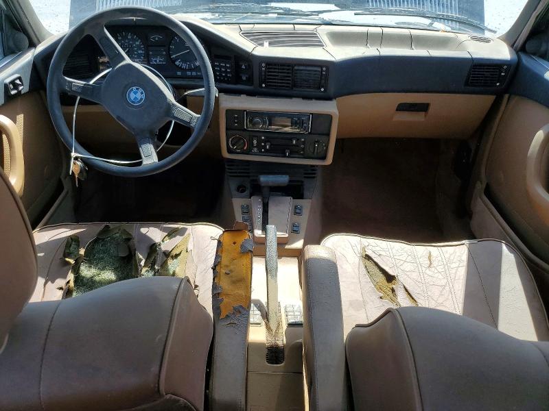1988 BMW 5er VIN WBADK830XJ9890278 COPART salvage auction — MECHANICAL, Nv - Salvage Title, sold $375 on 2026-07-22 (photo 8)