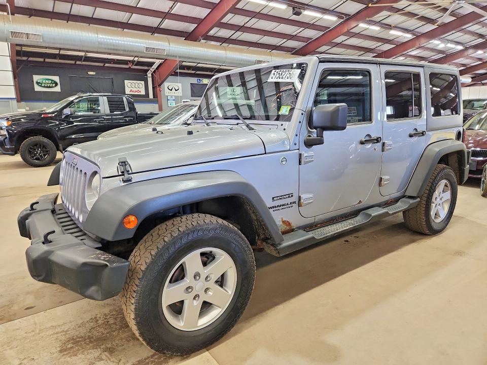 2013 Jeep Wrangler unlimited VIN 1C4BJWDGXDL699433 — COPART salvage auction photo