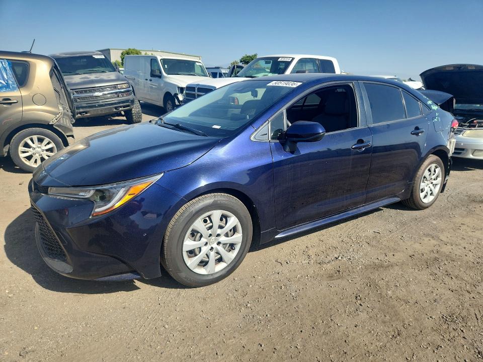 2020 Toyota Corolla VIN JTDEPRAEXLJ102162 COPART salvage auction — REAR END, Salvage Title, sold $250 on 2026-07-24 (photo 1)