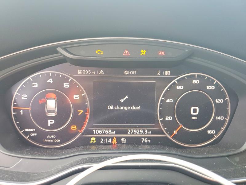 2019 Audi Q5 VIN WA1BNAFYXK2052413 COPART salvage auction — FRONT END, NC - SALVAGE CERTIFICATE OF TITLE, sold $4,750 on 2026-07-30 (photo 9)
