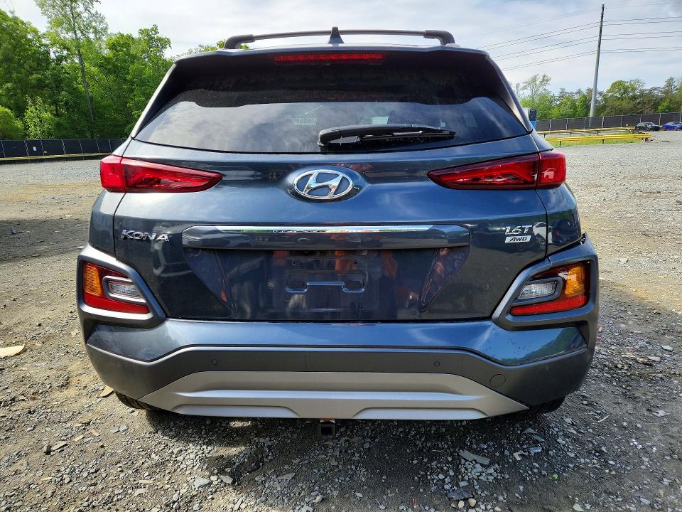2021 Hyundai VIN KM8K5CA50MU730331 COPART salvage auction — FRONT END, Md - Cert Of Salvage > 75% Damage, sold $2,250 on 2026-07-28 (photo 6)