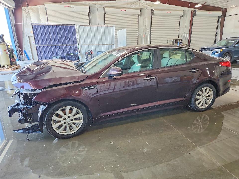 2014 Kia Optima VIN 5XXGM4A79EG321059 COPART salvage auction — FRONT END, Il - Salvage Certificate, sold $375 on 2026-07-13 (photo 1)