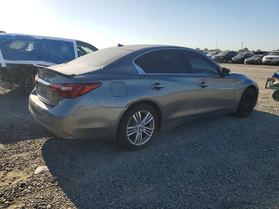 2018 Infiniti Q50 VIN JN1EV7AP0JM356232 COPART salvage auction — MECHANICAL, Ca - Dlr/Dis/Exp Only Salvage Title (P), sold $1,250 on 2026-07-02 (photo 3)