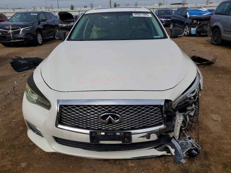 2014 Infiniti Q50 VIN JN1AV7ARXEM700784 COPART salvage auction — FRONT END, Il - Salvage Certificate, sold $575 on 2026-07-14 (photo 5)