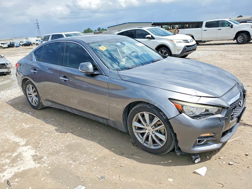 2017 Infiniti Q50 VIN JN1EV7AP4HM736636 COPART salvage auction — FRONT END, Tx - Salvage Vehicle Title, sold $200 on 2026-07-21 (photo 4)