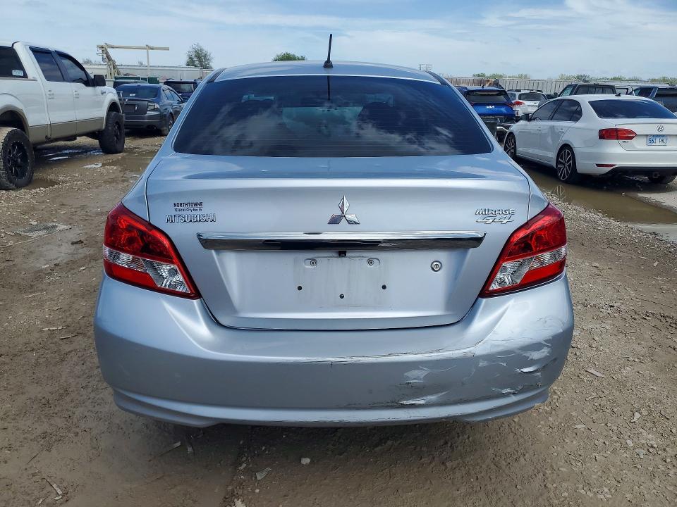 2019 Mitsubishi Mirage VIN ML32F3FJ5KHF11691 COPART salvage auction — HAIL, MO - SALVAGE CERTIFICATE OF TITLE, sold $2,100 on 2026-07-28 (photo 6)