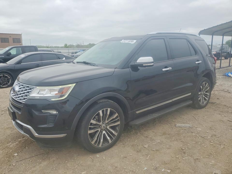 2018 Ford Explorer VIN 1FM5K8HT6JGC05775 COPART salvage auction — REAR END, Ks - Cert Of Title-Salvage, sold $5,200 on 2026-07-09 (photo 1)