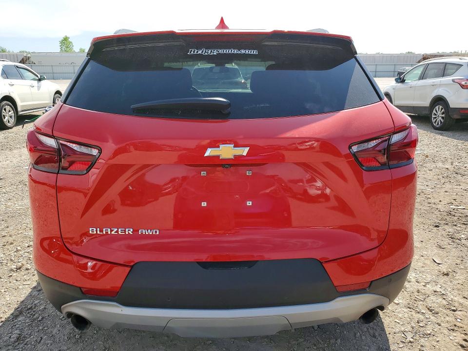 2022 Chevrolet Blazer VIN 3GNKBHR4XNS124842 COPART salvage auction — HAIL, Ks - Cert Of Title-Salvage, sold $11,300 on 2026-07-30 (photo 6)